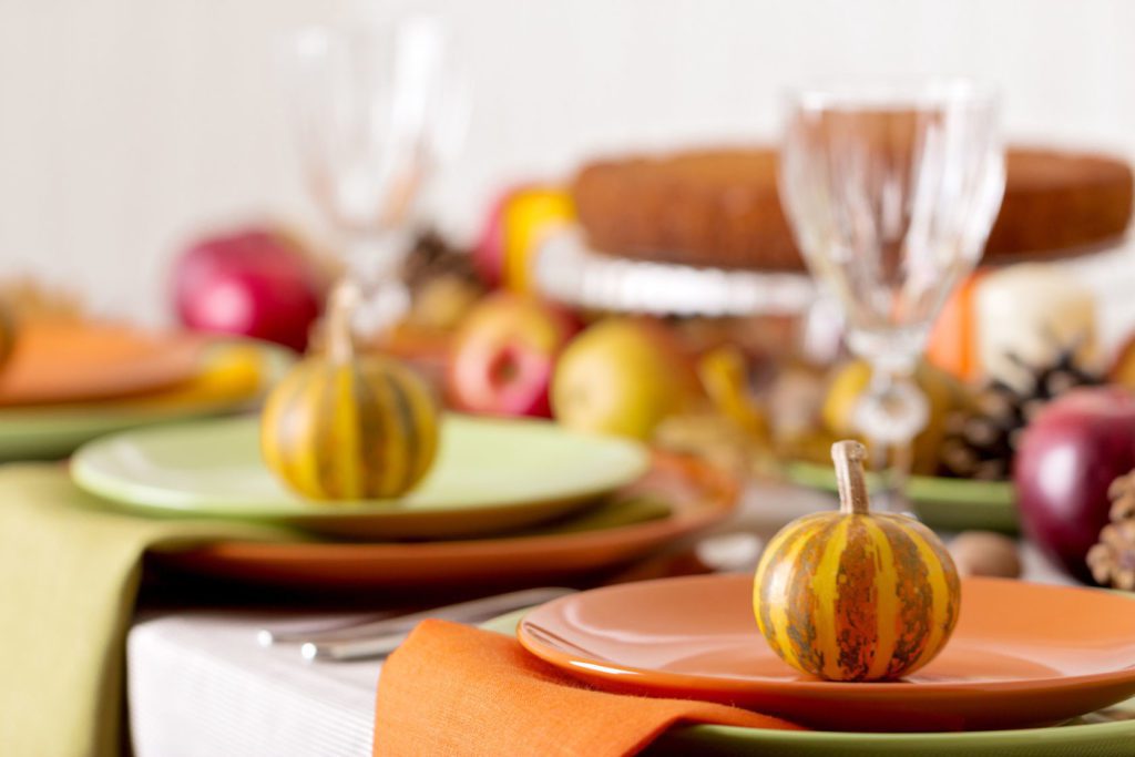 Brightly colored Thanksgiving tablescape ideas